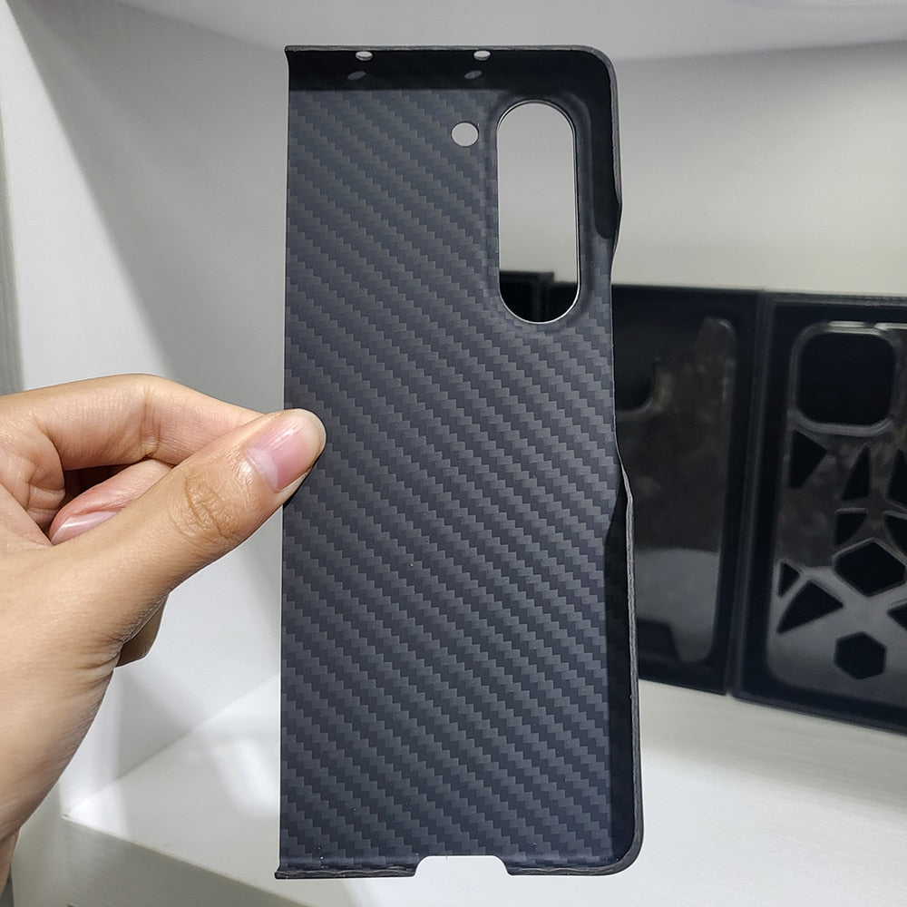 Ultra Thin Carbon Fiber case For Samsung Galaxy Z Fold 5 - Premium Mobile Phone Cases from QADIR - Just $45.00! Shop now at Dressmycell.com Ultra Thin Carbon Fiber case For Samsung Galaxy Z Fold 5 - Premium Mobile Phone Cases from QADIR - Just $45.00! Shop now at Dressmycell.com